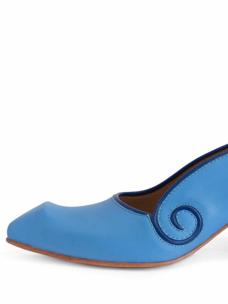 Nwt John Fluevog Clara In Blue 8.5